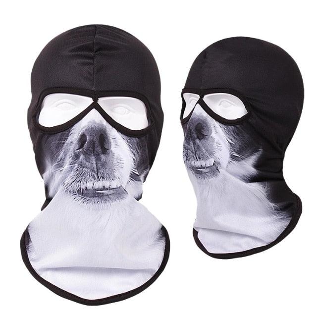 Double Eye Hole Animal Head Hat Horror Role-Playing Full Face Mask Riding Hunting Balaclava Sweat-Absorbent And Breathable Scarf Dustproof Headgear Unisex Cycling Equipment Racing Breather Mask Tactical Airsoft Cap Scarf Mask Ski Hat Spring Summer For Men