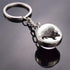 Double Side Glass Ball Animal Keychain Transparent Glass Beads Pendant Tiger Wolf Fox Lion Key Chain Black Cat Horse Moon Key Ring Pendant Charm Bag Key Chain Holder Glass Ball Key Chain Pendant Glow in The Dark