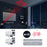 Dual Loud Smart Alarm Clock Projection for Bedroom Radio Digital Alarm Clock Projection Digital Alarm Clock for Bedrooms Radio Alarm Clock with Projection on Ceiling Dual Alarms with USB Charger Large Mirror LED Display