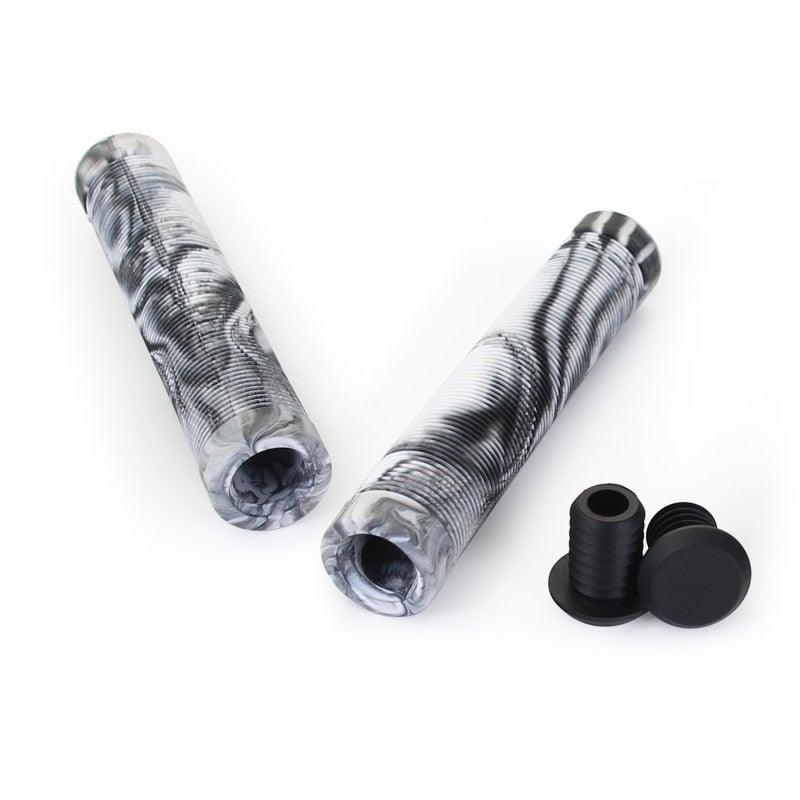 Durable Anti Slip Scooter Grips Soft Bike Handlebar Grips Anti-Slip Bicycle Grips Freestyle Cycling Grips Race Mountain Bike Handlebar Grips Single Lock-On Ring Collar Bicycle Handle Bar