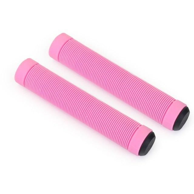 Durable Anti Slip Scooter Grips Soft Bike Handlebar Grips Anti-Slip Bicycle Grips Freestyle Cycling Grips Race Mountain Bike Handlebar Grips Single Lock-On Ring Collar Bicycle Handle Bar