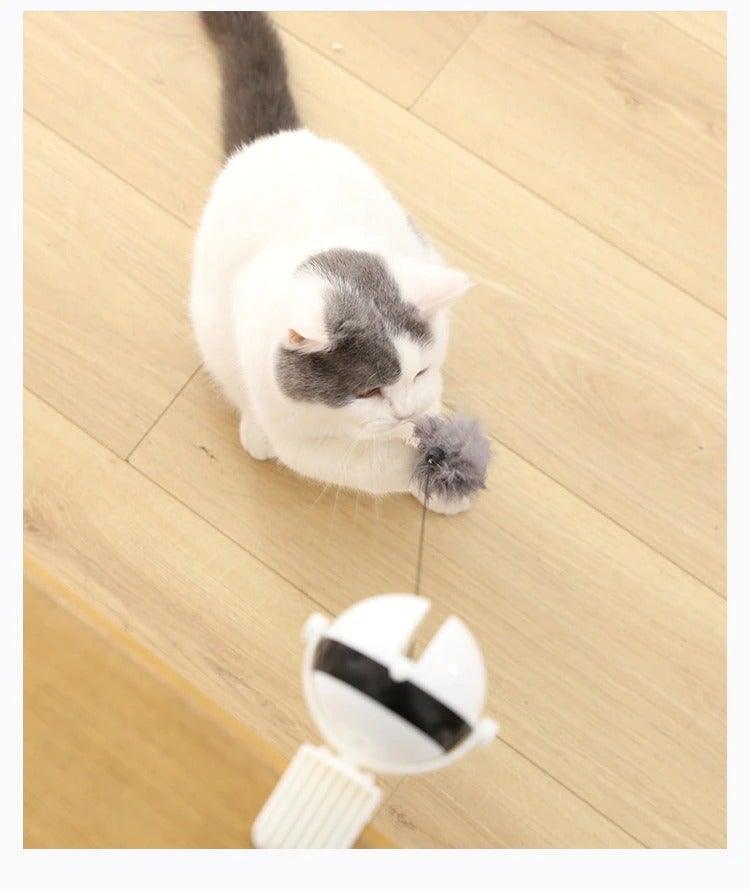 Electric Automatic Lifting Motion Cat Toy Puzzle Smart Pet Cat Teaser Ball Pet Supply Lifting Toys Toys Lifting Flutter Cat Exercise Toys