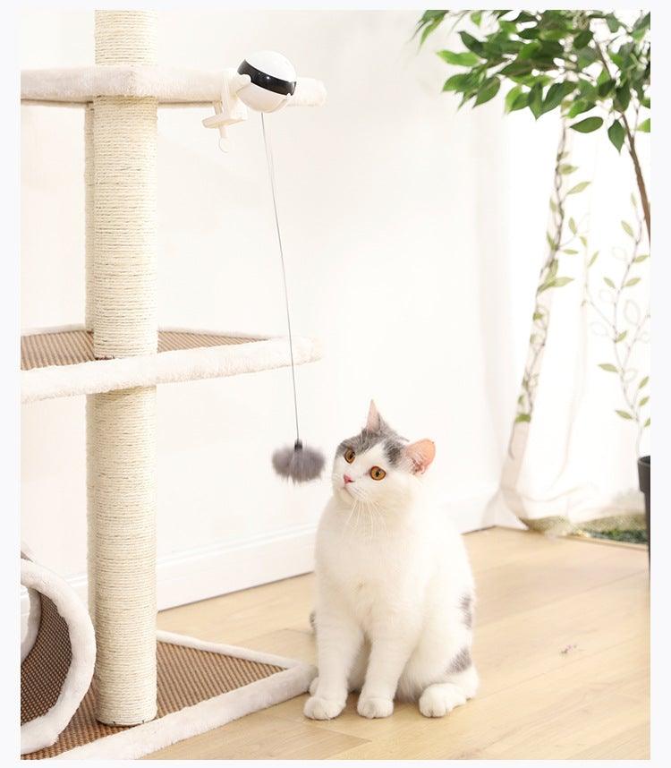 Electric Automatic Lifting Motion Cat Toy Puzzle Smart Pet Cat Teaser Ball Pet Supply Lifting Toys Toys Lifting Flutter Cat Exercise Toys