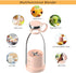 Electric Portable Blender Juice Glass Bottle Fresh Fruit Juicer USB Multifunction Food Strawberry Citrus Milkshake Mixers Maker Mini Electric Portable Blender Juicer Cup USB Rechargeable Juicer Multi-Functional Small Mixer