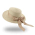 Elegant Adult Bucket Hat Beach Summer Straw Hats for Women Beach Sun Straw Hat Wide Luxury Comfortable Hat  Flat Top Ribbon Bowknot Elegant Luxury Women Summer Hat 56-58cm