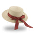 Elegant Adult Bucket Hat Beach Summer Straw Hats for Women Beach Sun Straw Hat Wide Luxury Comfortable Hat  Flat Top Ribbon Bowknot Elegant Luxury Women Summer Hat 56-58cm