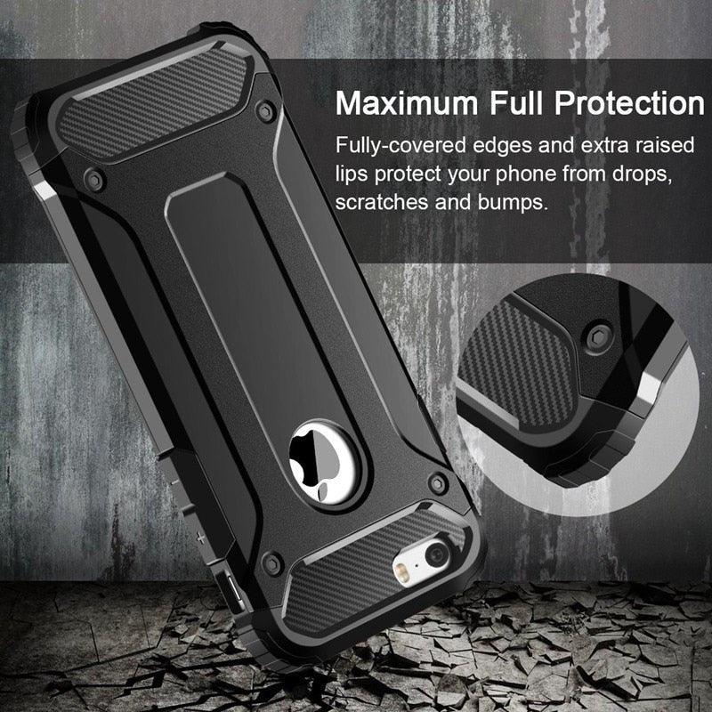 Elegant Black Armor Case for iPhone 14 Pro 13 12 11 Pro Max Heavy Duty Shockproof Cover Full Body Protective Silicone Shockproof Phone Cover Luxury Design