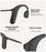 Elegant Black Headphones Wireless Earphones For Workouts And Running Bluetooth Headphones With Mic Grey Bluetooth 5.0 Bone Conduction Earphone Waterproof Sport Headphone Bluetooth Headsets Wireless Headphones Music Handsfree Design