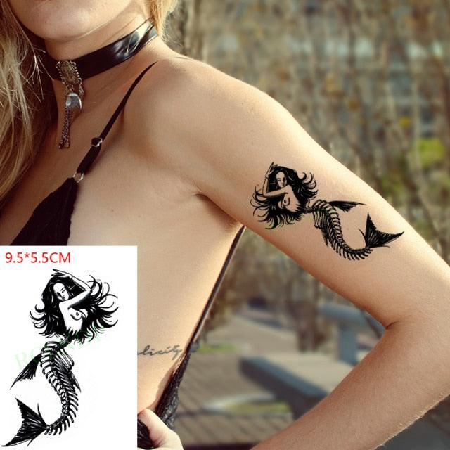 Elegant Black Music Notes Waterproof Sticker Tattoos Temporary Chest Shoulder Tattoos For Men Women - STEVVEX Beauty - 103, Arm Tattoo, Beauty, Bird Tattoo, Black Tattoos, Body Tattoo, Boys Tattoo, Butterfly Tattoo, Face Tattoo, Fashion Tattoo, Flower Tattoo, Girls Tattoo, Leg Tattoo, Luxury Tattoo, Make up Tattoo, Men Tattoo, Mens Tattoo, Modern Tatoos, Music Notes Tattoo, Stylish Tattoo, Tattoo, Waterproof Tattoo, Women Tattoo, Womens Tattoo - Stevvex.com