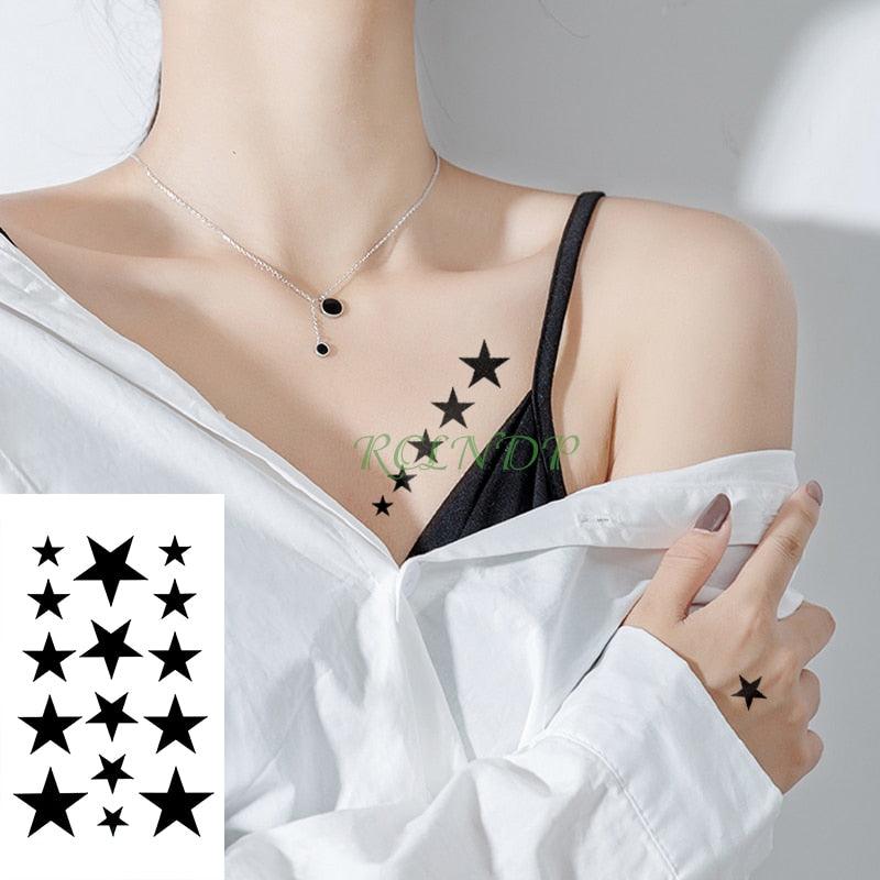 Elegant Black Music Notes Waterproof Sticker Tattoos Temporary Chest Shoulder Tattoos For Men Women - STEVVEX Beauty - 103, Arm Tattoo, Beauty, Bird Tattoo, Black Tattoos, Body Tattoo, Boys Tattoo, Butterfly Tattoo, Face Tattoo, Fashion Tattoo, Flower Tattoo, Girls Tattoo, Leg Tattoo, Luxury Tattoo, Make up Tattoo, Men Tattoo, Mens Tattoo, Modern Tatoos, Music Notes Tattoo, Stylish Tattoo, Tattoo, Waterproof Tattoo, Women Tattoo, Womens Tattoo - Stevvex.com