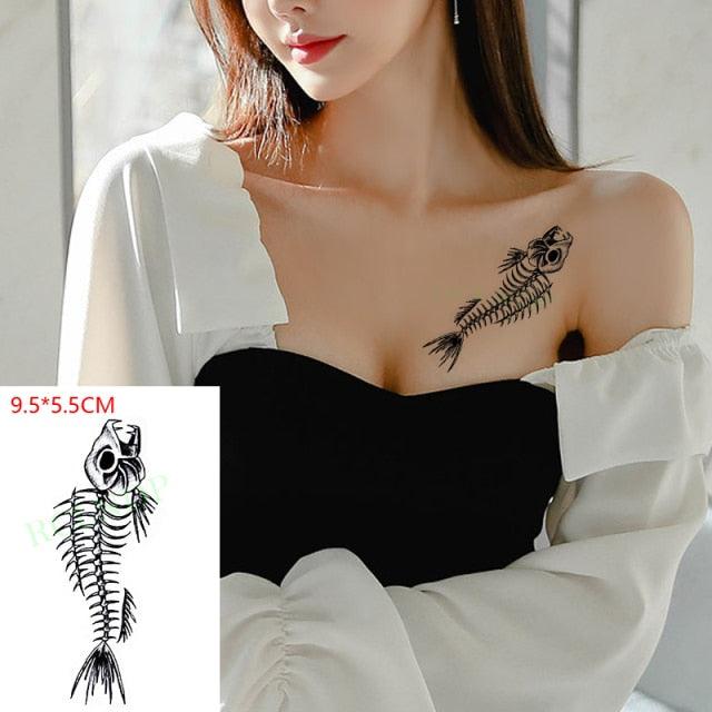 Elegant Black Music Notes Waterproof Sticker Tattoos Temporary Chest Shoulder Tattoos For Men Women - STEVVEX Beauty - 103, Arm Tattoo, Beauty, Bird Tattoo, Black Tattoos, Body Tattoo, Boys Tattoo, Butterfly Tattoo, Face Tattoo, Fashion Tattoo, Flower Tattoo, Girls Tattoo, Leg Tattoo, Luxury Tattoo, Make up Tattoo, Men Tattoo, Mens Tattoo, Modern Tatoos, Music Notes Tattoo, Stylish Tattoo, Tattoo, Waterproof Tattoo, Women Tattoo, Womens Tattoo - Stevvex.com