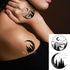 Elegant Black Waterproof Temporary Tattoo Stickers Moon Hill Modern Body Art Stickers Hand Foot High Quality For Womens - STEVVEX Beauty - 103, 3D Tattoo, Animal Tattoo, Arm Tattoo, Back Tattoo, Beauty, Black Tattoos, Body Tattoo, Fashion Tattoo, Flower Tattoo, Girls Tattoo, Men Tattoo, Mens Tattoo, Modern Tattoo, Party Tattoo, Realistic Tattoo, Stylish Tattoo, Tattoo, Waterproof Tattoo, Wolf Tattoo, Women Tattoo, Womens Tattoo - Stevvex.com