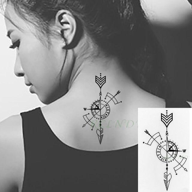 Elegant Black Waterproof Temporary Tattoo Stickers Moon Hill Modern Body Art Stickers Hand Foot High Quality For Womens - STEVVEX Beauty - 103, 3D Tattoo, Animal Tattoo, Arm Tattoo, Back Tattoo, Beauty, Black Tattoos, Body Tattoo, Fashion Tattoo, Flower Tattoo, Girls Tattoo, Men Tattoo, Mens Tattoo, Modern Tattoo, Party Tattoo, Realistic Tattoo, Stylish Tattoo, Tattoo, Waterproof Tattoo, Wolf Tattoo, Women Tattoo, Womens Tattoo - Stevvex.com