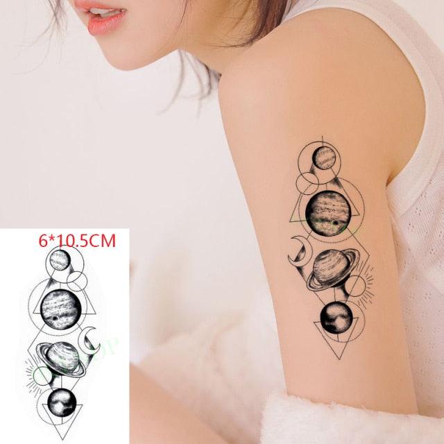 Elegant Black Waterproof Temporary Tattoo Stickers Moon Hill Modern Body Art Stickers Hand Foot High Quality For Womens - STEVVEX Beauty - 103, 3D Tattoo, Animal Tattoo, Arm Tattoo, Back Tattoo, Beauty, Black Tattoos, Body Tattoo, Fashion Tattoo, Flower Tattoo, Girls Tattoo, Men Tattoo, Mens Tattoo, Modern Tattoo, Party Tattoo, Realistic Tattoo, Stylish Tattoo, Tattoo, Waterproof Tattoo, Wolf Tattoo, Women Tattoo, Womens Tattoo - Stevvex.com