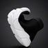 Elegant Black Womens Socks Sneakers Trainers Women Slip-on Stretch Black Sneakers Lightweight Breathable Walking Shoes Running Shoes Mesh Workout Casual Sports Sneakers