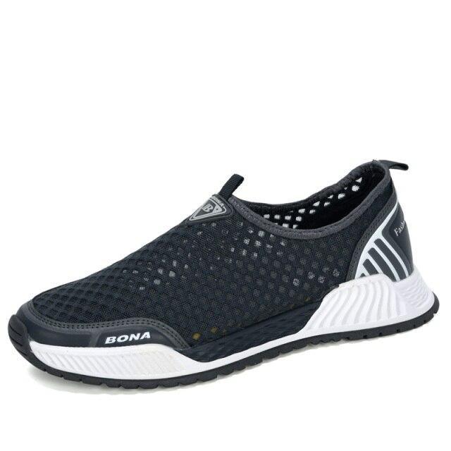 Elegant Breathable Casual Mens Sneakers Comfortable Walking Man Trendy Slip On Walking Shoes Non Slip Running Shoes Lightweight Breathable Mesh Fashion Sneakers