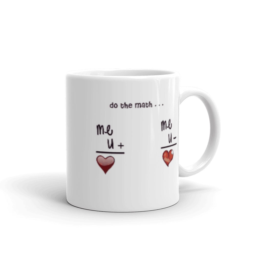 Elegant Ceramic Mug Cup " Lets Do Math's " Cute Novelty Mug Cup Tea Cup Valentine's Day Mug Funny Coffee Mug Gift for Lovers Valentines Day for Husband, Boyfriend, Wife, Girlfriend, Cute Gifts for Loved Ones