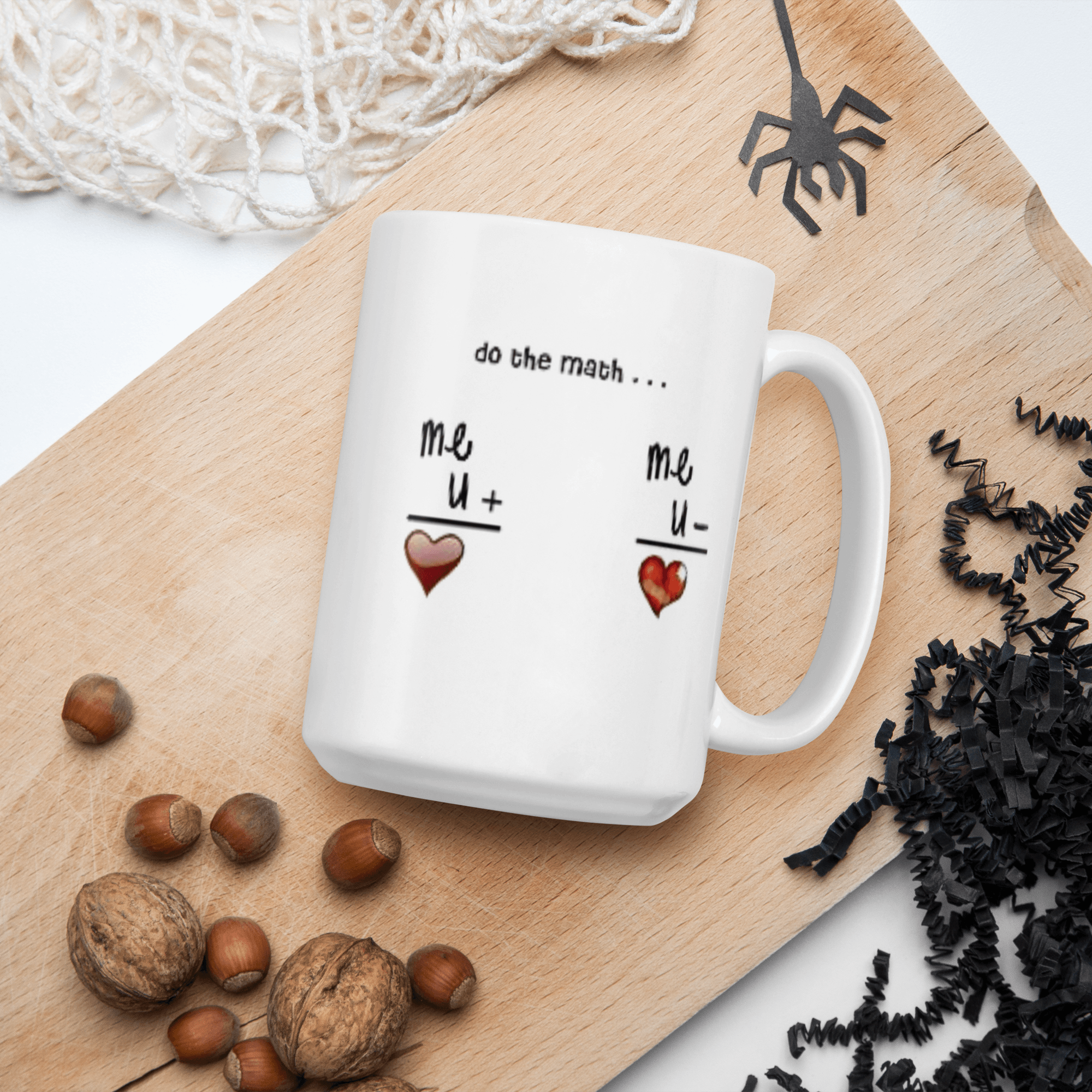 Elegant Ceramic Mug Cup " Lets Do Math's " Cute Novelty Mug Cup Tea Cup Valentine's Day Mug Funny Coffee Mug Gift for Lovers Valentines Day for Husband, Boyfriend, Wife, Girlfriend, Cute Gifts for Loved Ones