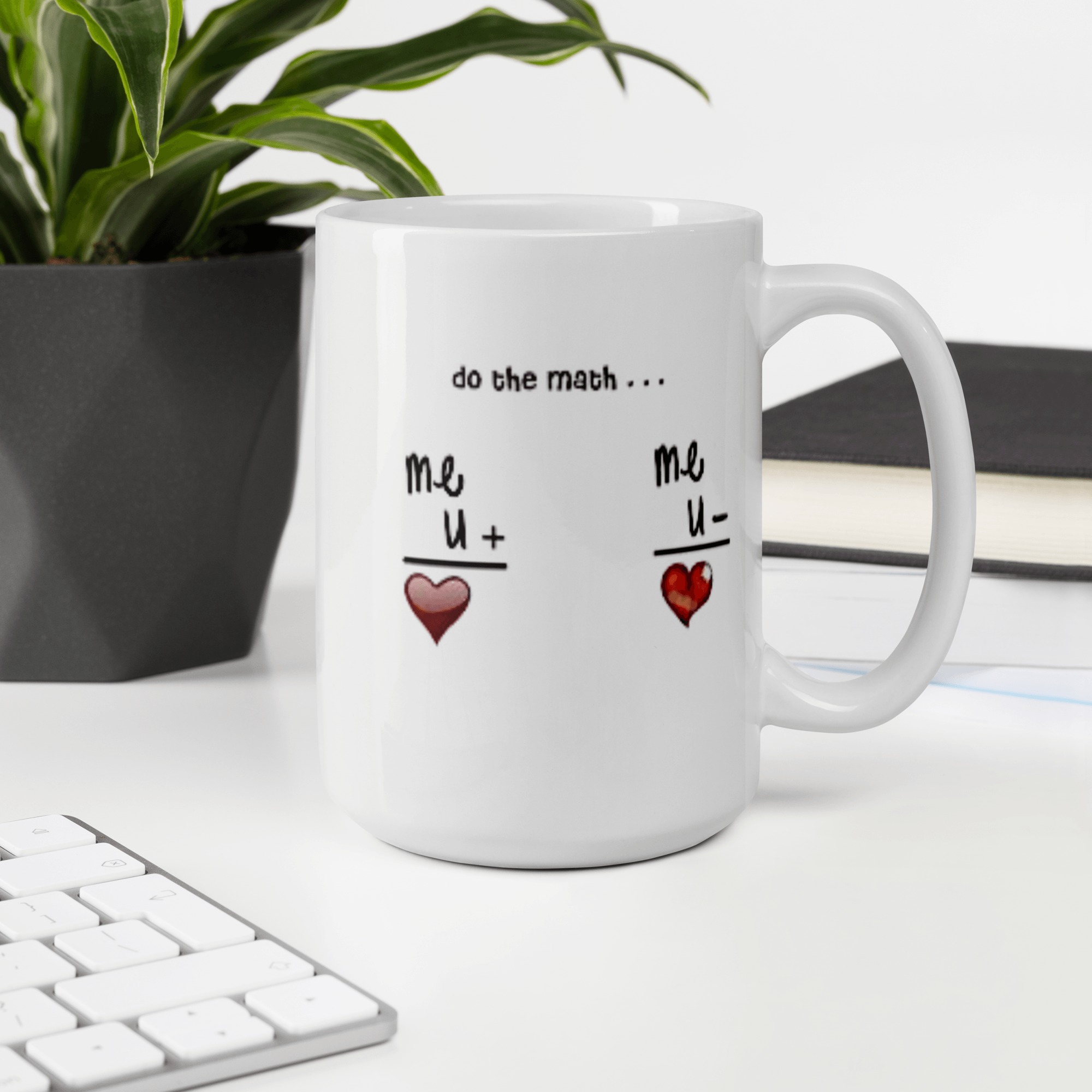 Elegant Ceramic Mug Cup " Lets Do Math's " Cute Novelty Mug Cup Tea Cup Valentine's Day Mug Funny Coffee Mug Gift for Lovers Valentines Day for Husband, Boyfriend, Wife, Girlfriend, Cute Gifts for Loved Ones