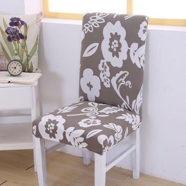 Elegant Kitchen Chair Covers Stretch Seat Covers For Chairs Slipcover Chair house chaise Furniture Covers Gray Chair cover Washable Anti dust Seat Slipcover Protector for Hotel Office Ceremony Banquet Wedding Party