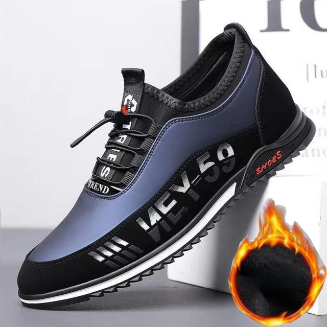 Elegant Leather Mens Luxury Casual Slip On Black Driving Fashion Sneakers Casual Walking Shoes Lightweight Anti-Slip Low Top Breathable Leather Mens Business Sneakers - STEVVEX Shoes - 105, Business Shoes, Business Sneakers, Casual Mens Shoes, Casual Walking Shoes, Comfortable Shoes, Elegant Sport Shoes, Leather Mens Shoes, Mens Shoes, Mens Sneakers, Non Slip Shoes, Running Shoes, Sneakers, Snow Shoes, Sport Mens Sneakers, Sports Shoes, Street Sports Shoes, Strong Shoes, Walking Shoes - Stevvex.com