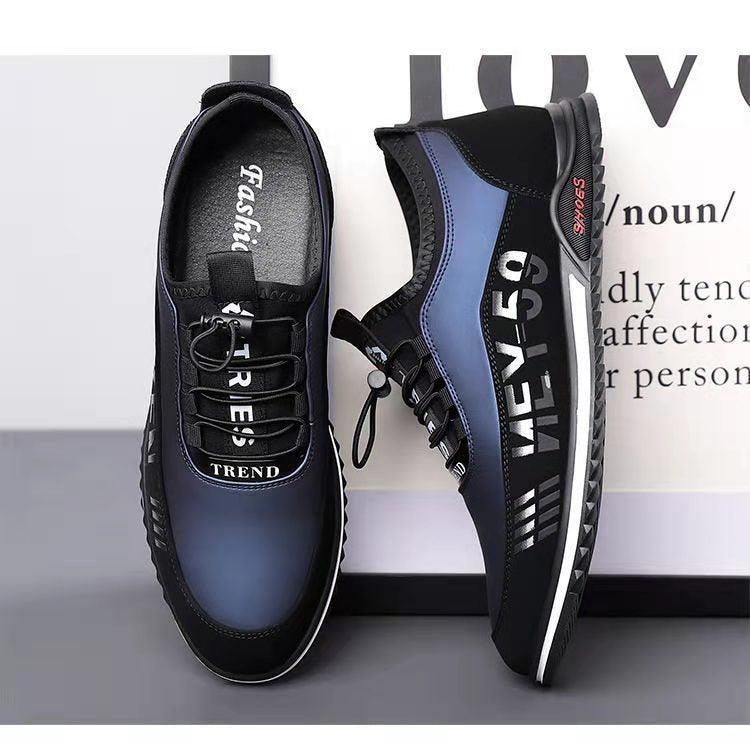 Elegant Leather Mens Luxury Casual Slip On Black Driving Fashion Sneakers Casual Walking Shoes Lightweight Anti-Slip Low Top Breathable Leather Mens Business Sneakers - STEVVEX Shoes - 105, Business Shoes, Business Sneakers, Casual Mens Shoes, Casual Walking Shoes, Comfortable Shoes, Elegant Sport Shoes, Leather Mens Shoes, Mens Shoes, Mens Sneakers, Non Slip Shoes, Running Shoes, Sneakers, Snow Shoes, Sport Mens Sneakers, Sports Shoes, Street Sports Shoes, Strong Shoes, Walking Shoes - Stevvex.com