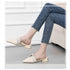 Elegant Low Heel Women Summer Pointed-Toe Slippers Slip On Office Shoes Luxury Women Slip On Comfortable Pointed Toe Womens Loafers Backless Low Heel Slide Slippers