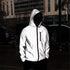 Elegant Modern Reflective Plus Size Jacket Men Spring Autumn Windbreaker Packable Jacket Male Hooded Coats Hooded Fluorescent Clothing Reflective Jacket Coat Fashion Running Jacket