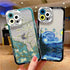 Elegant Oil Painting Clear Phone Cases For Iphone 7 8 Plus SE X XS XR 13 12 11 14 Pro Max Transparent Cover Soft Shells Highway Phone Case Lens Protection Soft Cute Cool Ultra-Thin Protective Case