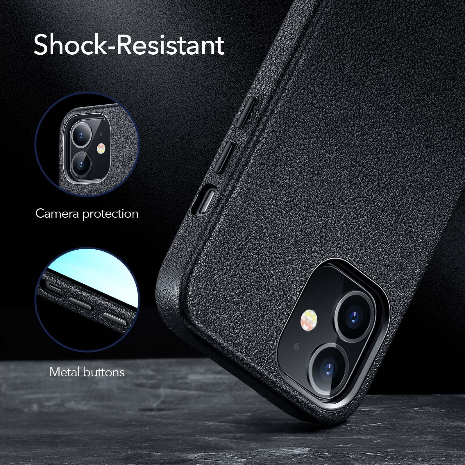 Elegant Phone Protection Back Cover Designed for iPhone 12 Pro Max Case Leather Cover for iPhone 12 mini 12 Pro Max Genuine Leather Case for iPhone 12 12Pro Luxury Black Phone Case For Businessman