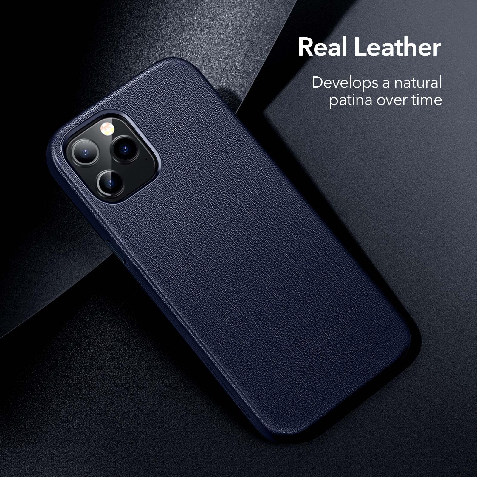 Elegant Phone Protection Back Cover Designed for iPhone 12 Pro Max Case Leather Cover for iPhone 12 mini 12 Pro Max Genuine Leather Case for iPhone 12 12Pro Luxury Black Phone Case For Businessman