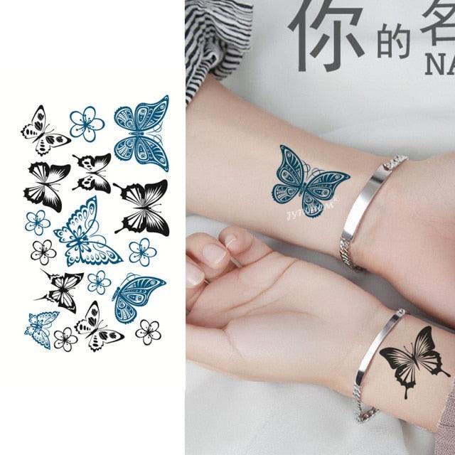 Elegant Small Waterproof Temporary Tattoo Sticker Makeup Flame Finger Black Square Rose Flower High Quality Design For Womens - STEVVEX Beauty - 103, Animal Tattoo, Arm Tattoo, Beauty, Black Tattoos, Body Tattoo, Boys Tattoo, Carnival Tattoo, Face Tattoo, Fashion Tattoo, Finger Tattoo, Flower Tattoo, Girls Tattoo, Leg Tattoo, Luxury Tattoo, Sketch Tattoo, Small Tattoo, Stylish Tattoo, Tattoo, Waterproof Tattoo, Wedding Tattoo, Women Tattoo, Womens Tattoo - Stevvex.com