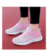 Elegant Sport Womens Sneakers Flats Casual Tennis Shoes Summer Lace-Up Mesh Light Breathable Casual Comfort Non Slip Lightweight Breathable Mesh Athletic Sneakers