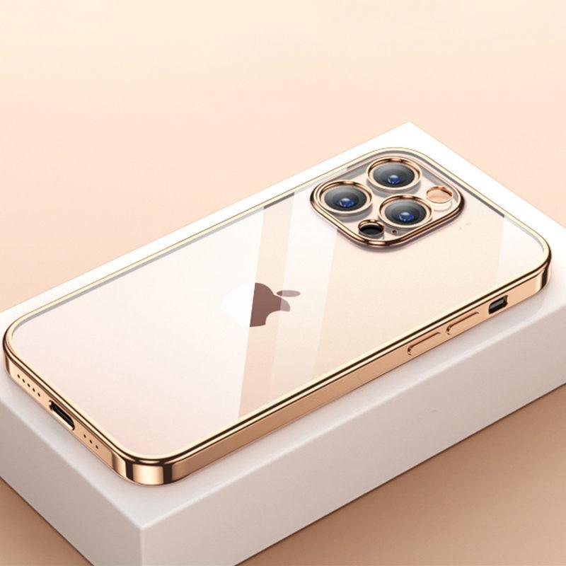 Elegant Unisex Clear Transparent Soft Case For iPhone 13 Pro Max 12 11 13Pro 14 Shockproof Ultra Thin Bumper Cover Luxury Cover Back Cover for iPhone