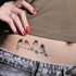 Elegant Waterproof Tattoo Sticker Sun Moon Fake Tatto Fashion Moon Temporary Fun Sun Wave Magic Tatoos For Womens Mens