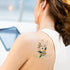 Elegant Waterproof Tattoo Sticker Sun Moon Fake Tatto Fashion Moon Temporary Fun Sun Wave Magic Tatoos For Womens Mens