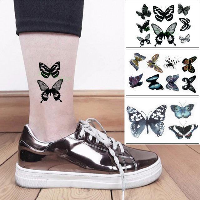 Elegant Waterproof Temporary Butterfly Sticker Tattoo Fake Halloween Party Tattoo For Woman Girls - STEVVEX Beauty - 103, 3D Tattoo, Animal Tattoo, Arm Tattoo, Back Tattoo, Beauty, Bird Tattoo, Black Tattoos, Body Tattoo, Boys Tattoo, Butterfly Tattoo, Children Tattoo, Colorful Tattoo, Different Tattoo, Fashion Tattoo, Flower Tattoo, Girls Tattoo, Leg Tattoo, Luxury Tattoo, Red Flower Tattoo, Stylish Tattoo, Tattoo, Waterproof Tattoo, Women Tattoo, Womens Tattoo - Stevvex.com