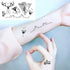 Elegant Waterproof Temporary Tattoo Sticker Cat Fox Flash Tatoo Neck Hand Modern Tattoo Stickers Butterflies Cats For Womens