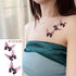 Elegant Waterproof Temporary Tattoo Sticker Cat Fox Flash Tatoo Neck Hand Modern Tattoo Stickers Butterflies Cats For Womens