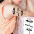 Elegant Waterproof Temporary Tattoo Sticker Cat Fox Flash Tatoo Neck Hand Modern Tattoo Stickers Butterflies Cats For Womens