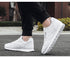 Elegant White Leather Mans Womens Sneakers Summer Lace-Up Trainers Gym Tennis Running Breathable High Quality Sport Women Mesh Wokrout Casual Slip On Flats Sneakers