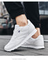 Elegant White Leather Mans Womens Sneakers Summer Lace-Up Trainers Gym Tennis Running Breathable High Quality Sport Women Mesh Wokrout Casual Slip On Flats Sneakers