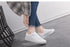 Elegant White Sneakers Womens Spring Summer Breathable Sneakers Flat Shoe Causal Womens Walking Shoes Slip On Mesh Lightweight Comfortable Sneakers