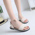 Elegant White Women Fashion Sandals Solid Round Toe Pearl Buckle Casual Sandals Shoes New Summer Outdoor Non-slip Flip Flop Dressy Sandals Cute Round Toe Strappy Wedding Shoes - STEVVEX Shoes - 114, Fashion Sandal, Flat Heels, Flat Sandals, Flip Flops, Leather Fashion Sandals, Leather Women Sandals, Low Heel Leather Shoes, Luxury Sandals, Sandals, Slip On Sandals, Slip On Shoes, Strong Slippers, Summer Slippers, Walking Shoes, Wedding Shoes, Women Flip Flops, Women Slippers, Womens Sandals - Stevvex.com