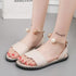 Elegant White Women Fashion Sandals Solid Round Toe Pearl Buckle Casual Sandals Shoes New Summer Outdoor Non-slip Flip Flop Dressy Sandals Cute Round Toe Strappy Wedding Shoes - STEVVEX Shoes - 114, Fashion Sandal, Flat Heels, Flat Sandals, Flip Flops, Leather Fashion Sandals, Leather Women Sandals, Low Heel Leather Shoes, Luxury Sandals, Sandals, Slip On Sandals, Slip On Shoes, Strong Slippers, Summer Slippers, Walking Shoes, Wedding Shoes, Women Flip Flops, Women Slippers, Womens Sandals - Stevvex.com