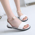 Elegant White Women Fashion Sandals Solid Round Toe Pearl Buckle Casual Sandals Shoes New Summer Outdoor Non-slip Flip Flop Dressy Sandals Cute Round Toe Strappy Wedding Shoes - STEVVEX Shoes - 114, Fashion Sandal, Flat Heels, Flat Sandals, Flip Flops, Leather Fashion Sandals, Leather Women Sandals, Low Heel Leather Shoes, Luxury Sandals, Sandals, Slip On Sandals, Slip On Shoes, Strong Slippers, Summer Slippers, Walking Shoes, Wedding Shoes, Women Flip Flops, Women Slippers, Womens Sandals - Stevvex.com