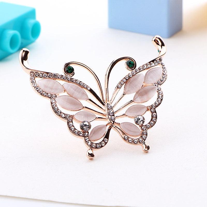 Elegant Women Brooches Lovely Luxury Crystal Butterfly Animal Insect Rhinestone Pins Beautiful Multi Style Gifts Women Girls Flower Rhinestone Flower Corsage Women's Party Jewelry