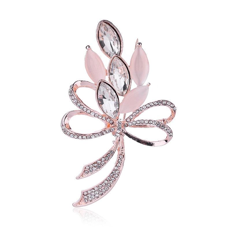 Elegant Women Brooches Lovely Luxury Crystal Butterfly Animal Insect Rhinestone Pins Beautiful Multi Style Gifts Women Girls Flower Rhinestone Flower Corsage Women's Party Jewelry