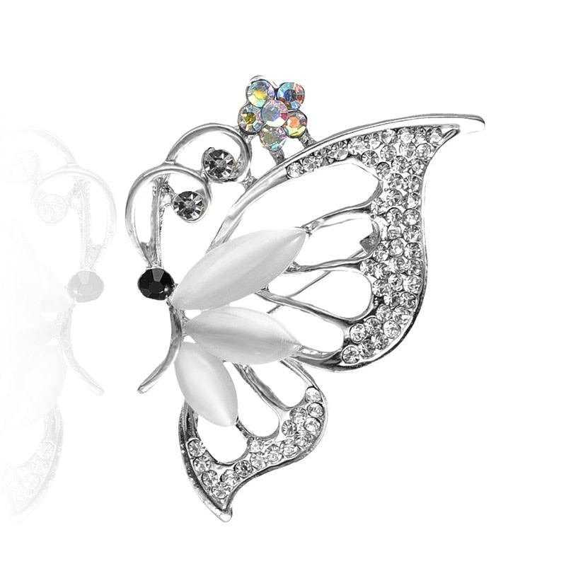 Elegant Women Brooches Lovely Luxury Crystal Butterfly Animal Insect Rhinestone Pins Beautiful Multi Style Gifts Women Girls Flower Rhinestone Flower Corsage Women's Party Jewelry