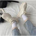 Elegant Women's Sneakers Lace Up Thick Platform Casual Shoes Leather Comfortable Walking Footwear Fashion New Lightweight Casual Everyday Walking Fashion Sneakers